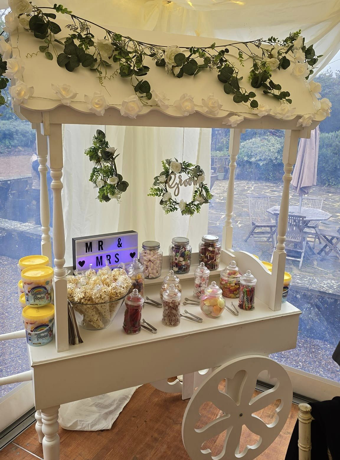 sweet cart to hire, west sussex