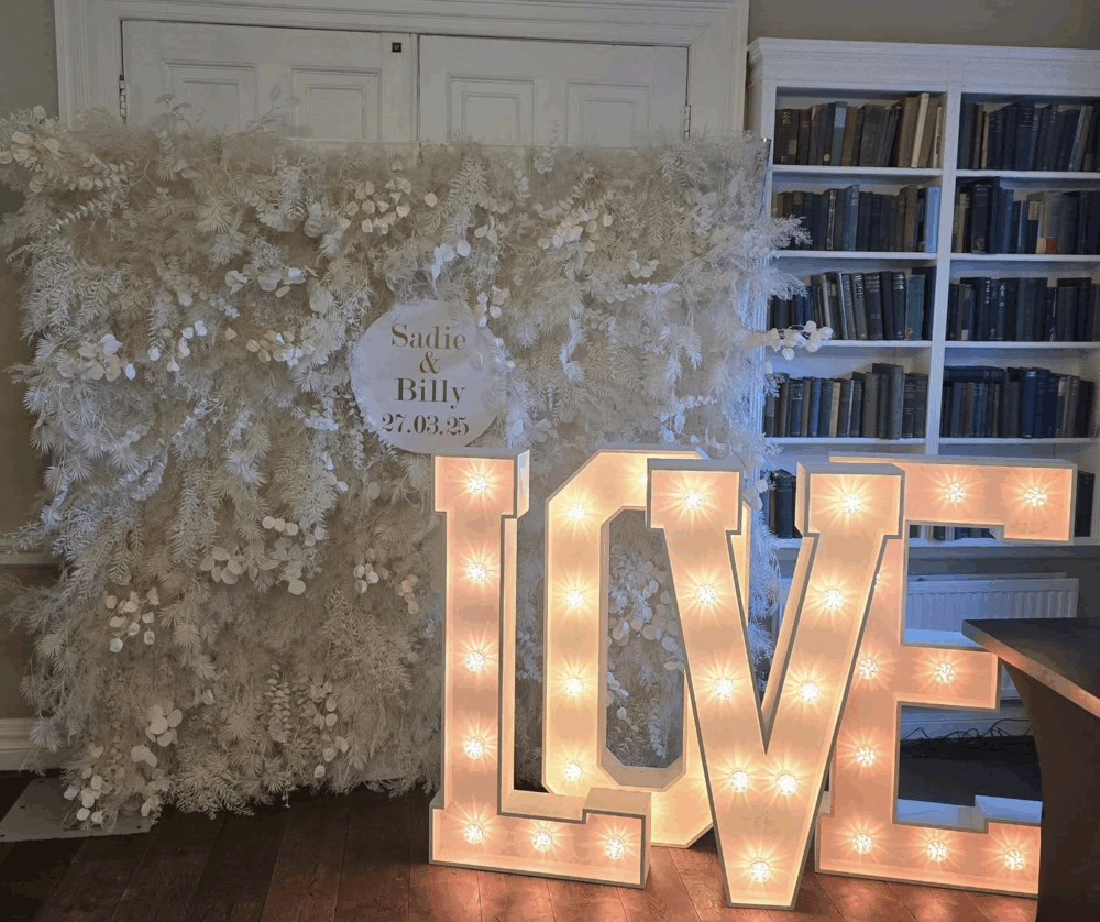 love lights to hire, corporate event