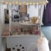 sweet cart for hire from SOS Entertainment, filled with sweets for wedding