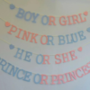 gender reveal party, banners