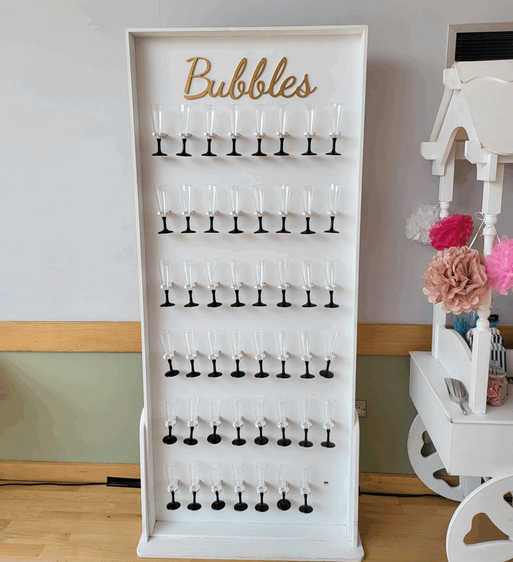 prosecco wall hire, kent