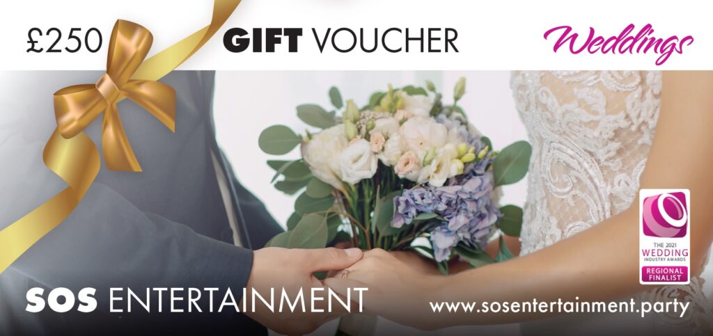 wedding entertainment gift voucher 250