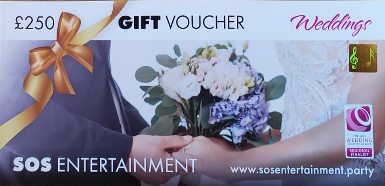 wedding entertainment gift voucher 250