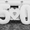 inflatable numbers, light up numbers to hire