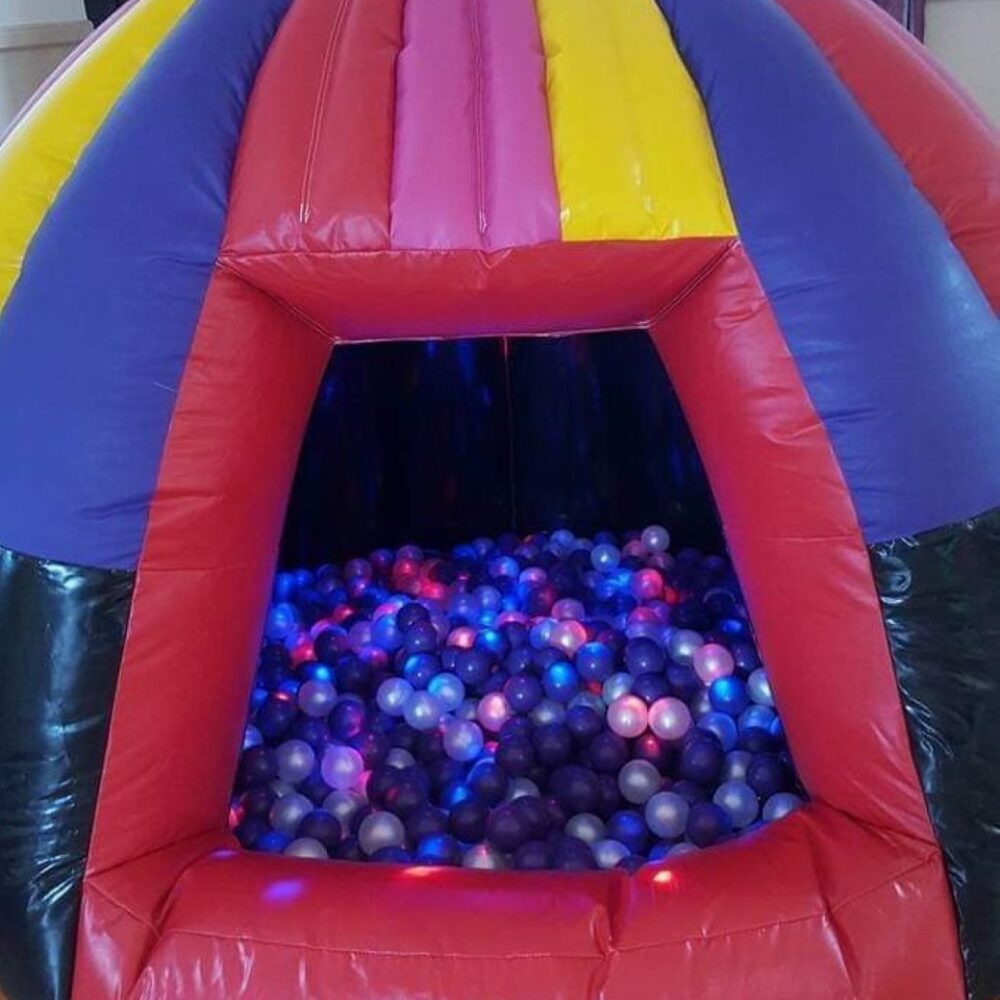 colourful, multisensory ball pit dome with light and sound