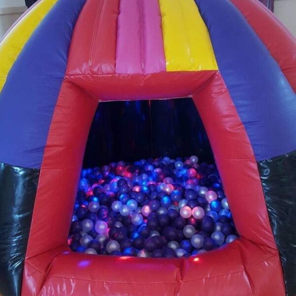 colourful, multisensory ball pit dome with light and sound