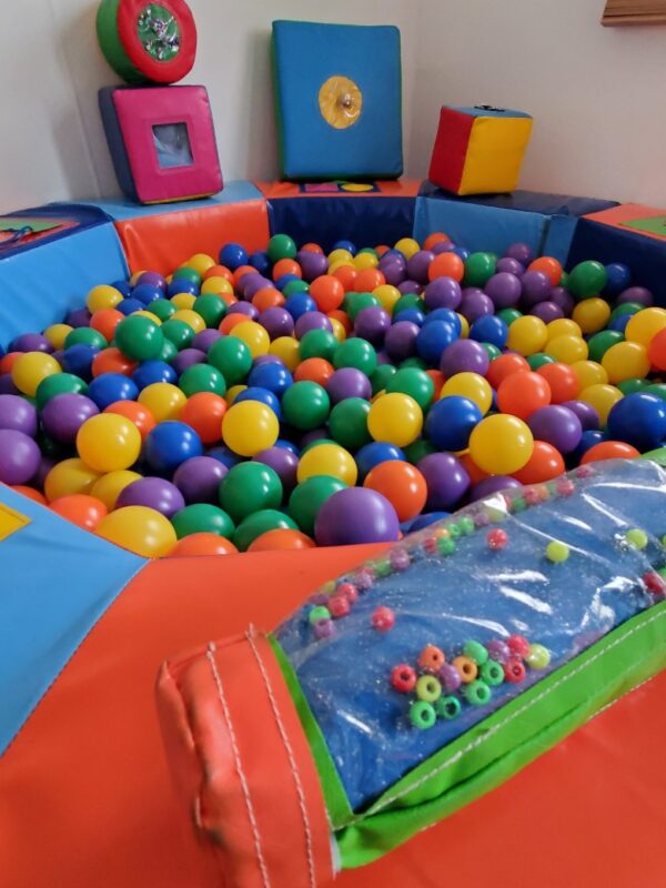soft play ball pit available to hire for babies and toddlers