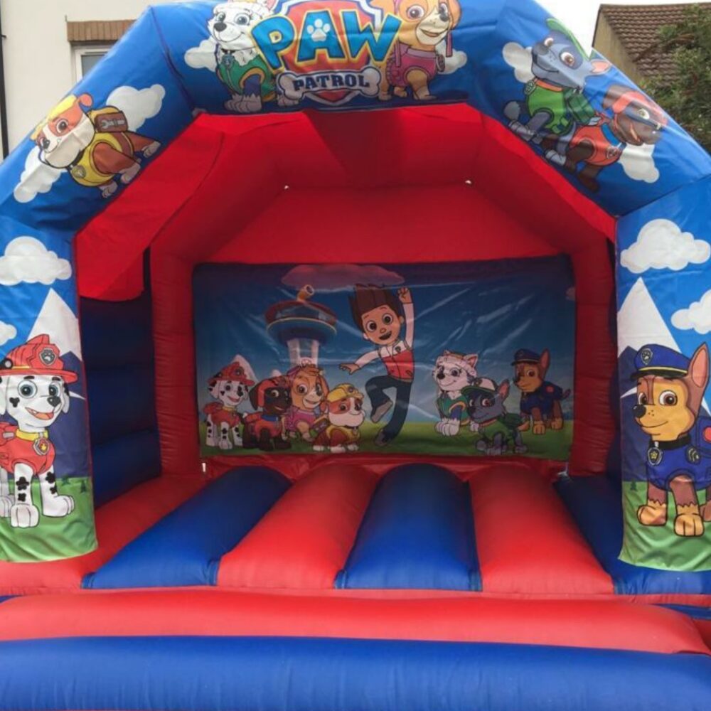 bouncy castle hire, popular doggy characters bouncy castle for children