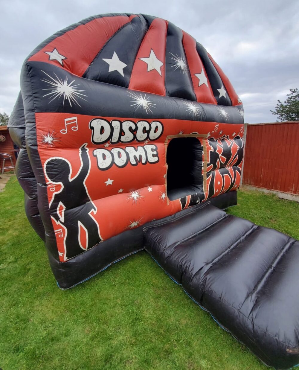 disco bouncy castle for hire with bounce zone