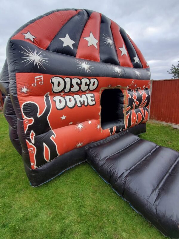 disco bouncy castle for hire with bounce zone