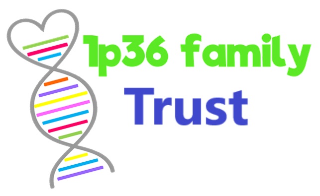 1p36 charity logo, sos entertainment supporting 1p36 family trust