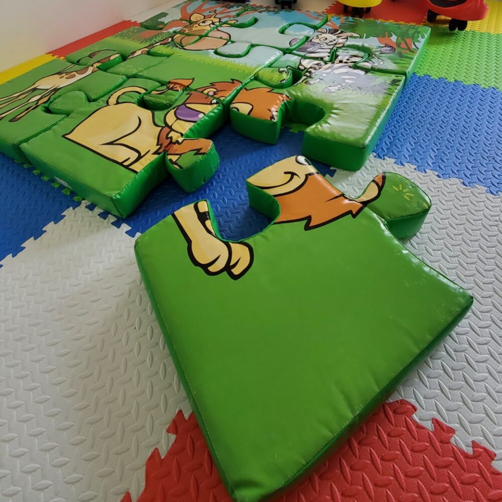 foam floor puzzle with jungle theme for hire in Kent