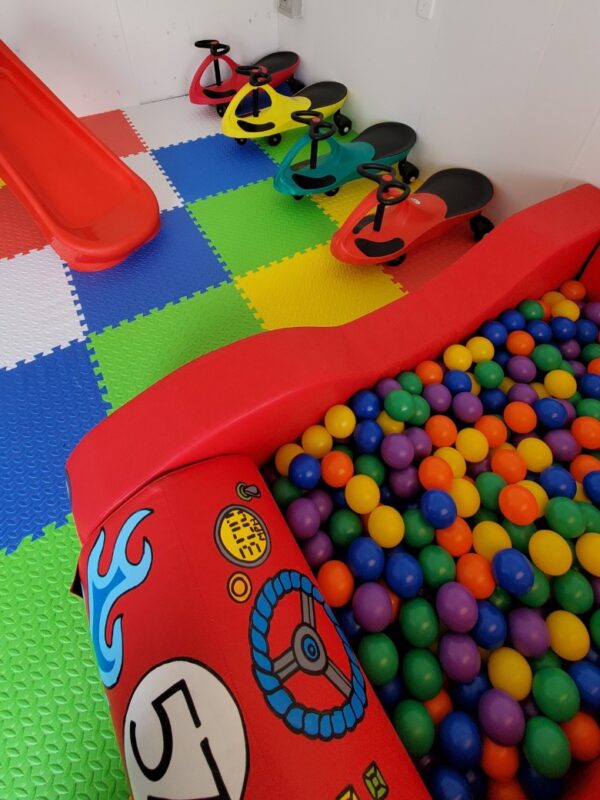 racing car ball pit hire in sussex