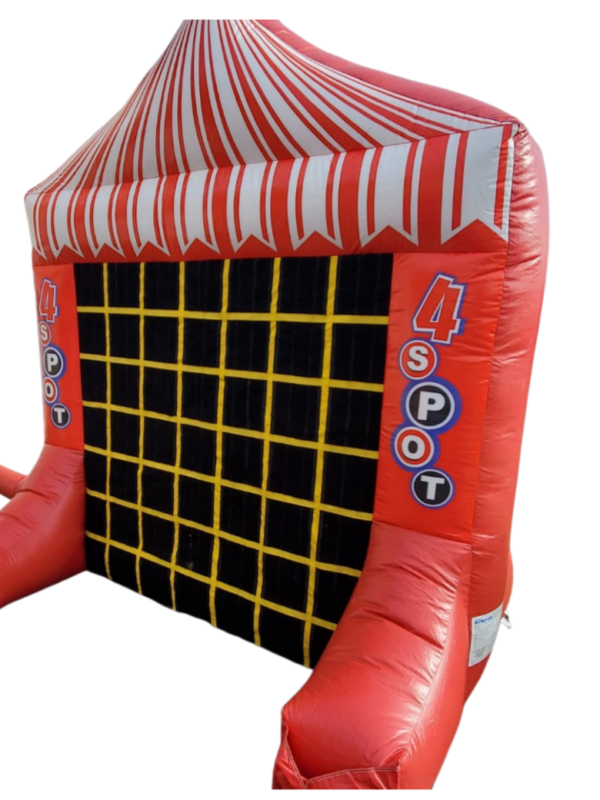 connect 4 inflatable with tic tac toe game on reverse