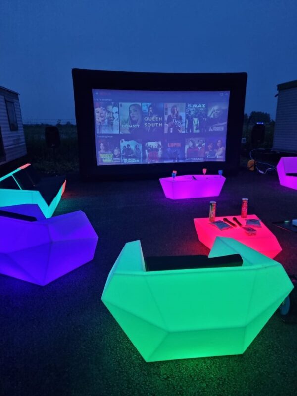led outdoor furniture rental, kent & sussex