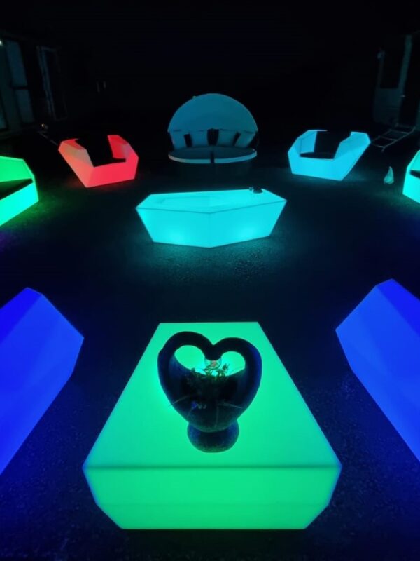led furniture outdoor, hire Kent & Sussex