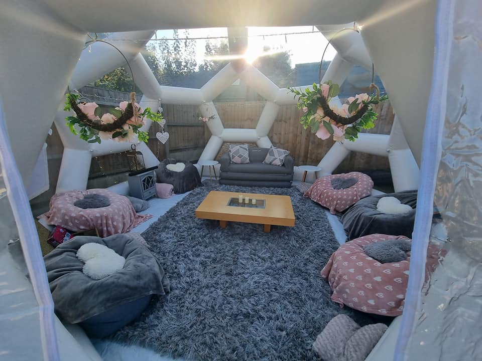romantic proposal ideas for our garden igloo dome