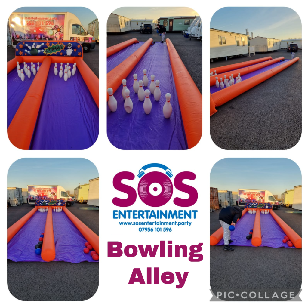 inflatable bowling alley to hire, kent