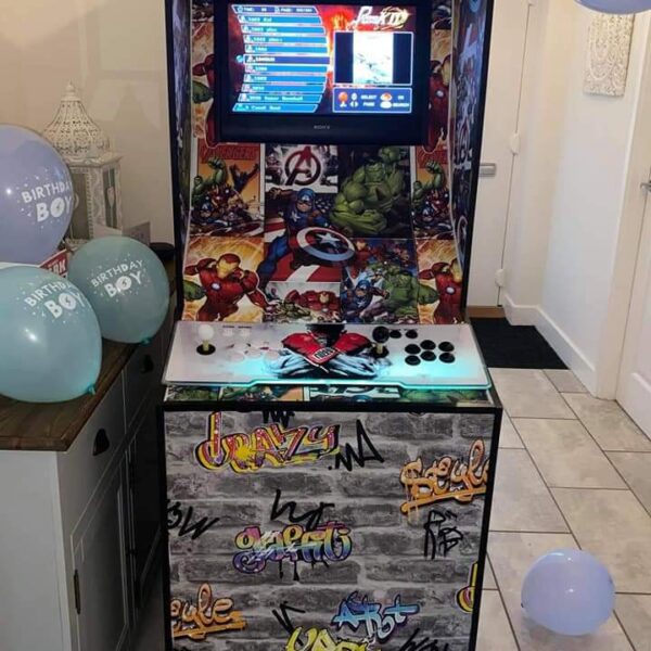 retro arcade game console for hire, south east