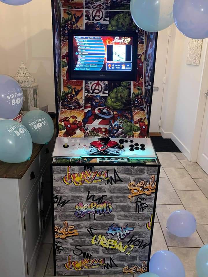 retro arcade game console for hire, south east