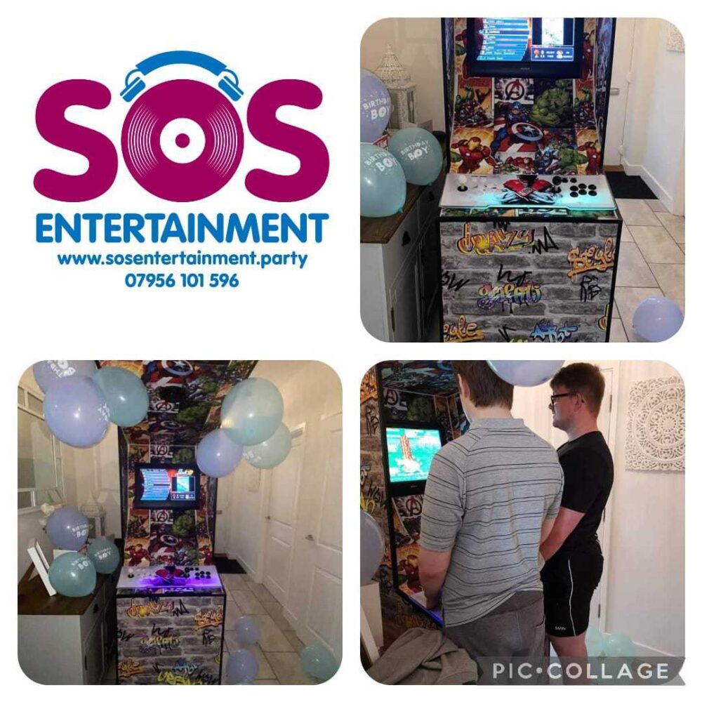 retro arcade game console for hire, parties & events in Kent