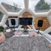 garden igloo dome hire, sleepover, slumber party ideas