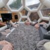garden sleepover, igloo dome hire