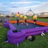 inflatable snooker football game, hire our foot pool game, party & event hire
