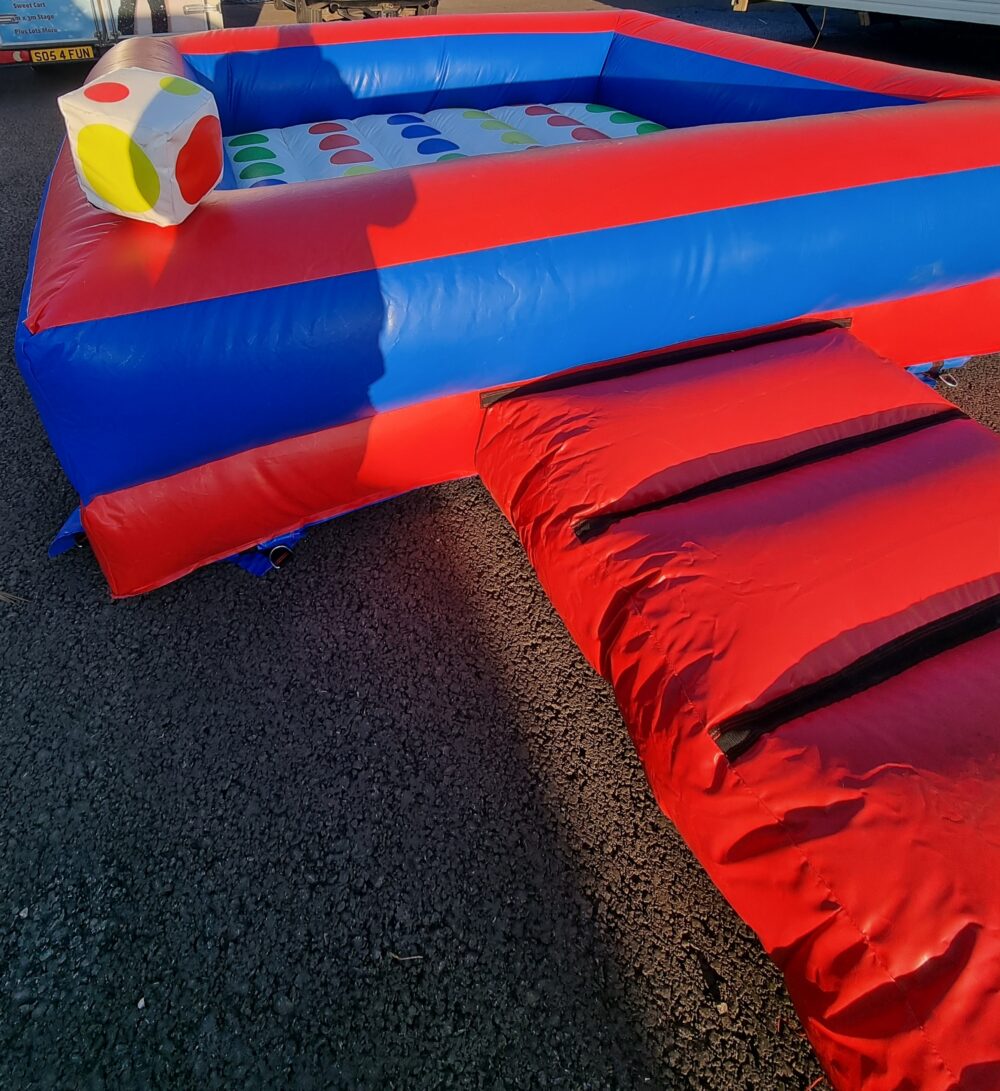 inflatable twister, inflatable garden games to hire in Kent