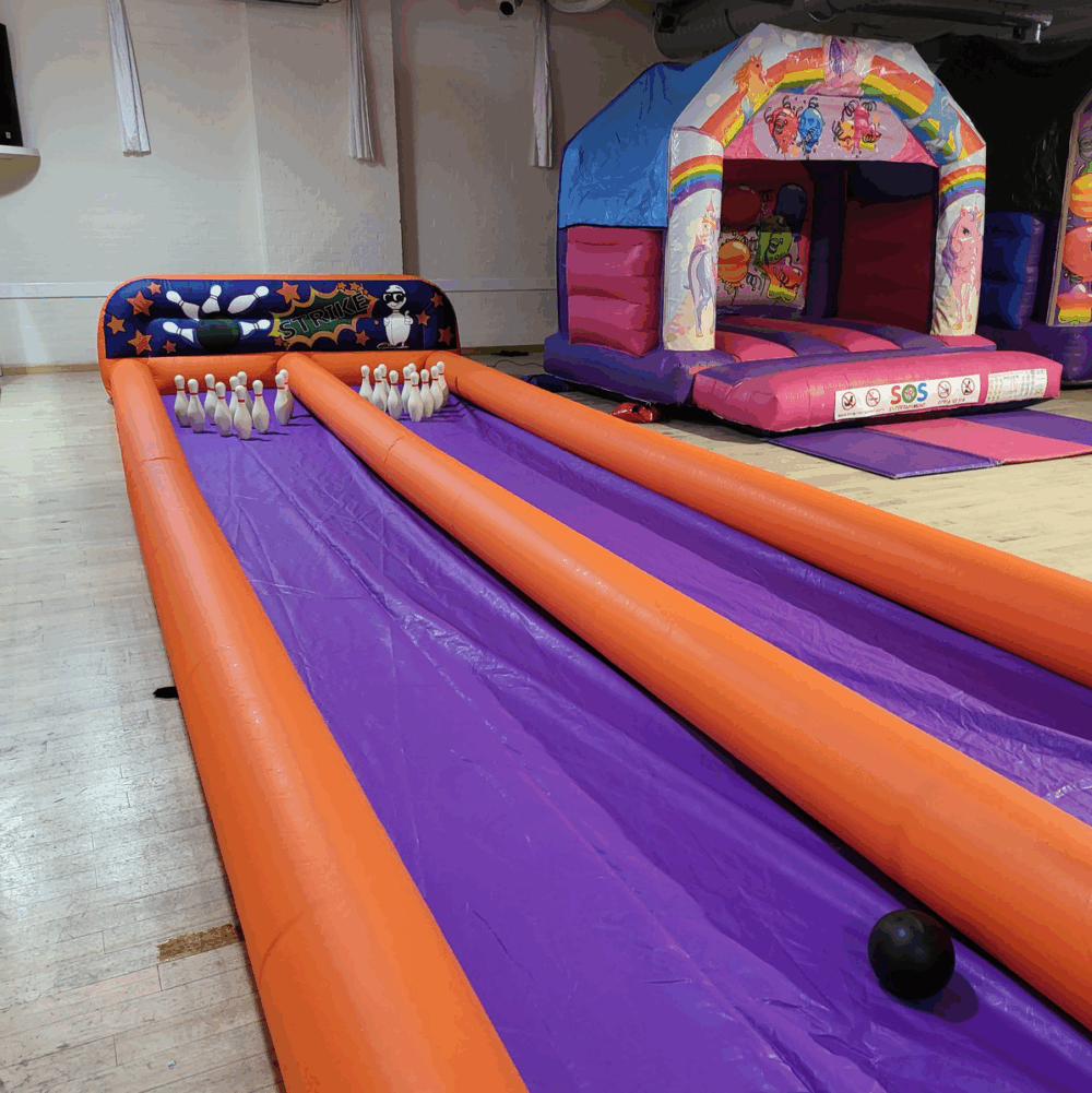 inflatable bowling alley hire, east sussex