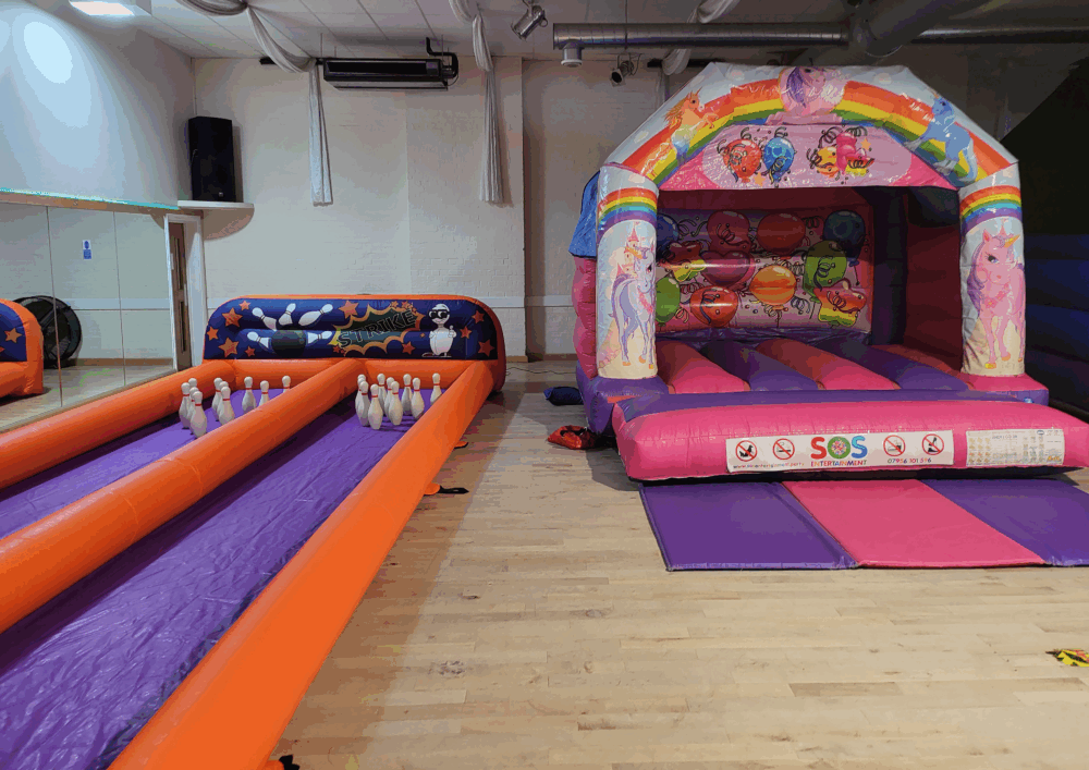 inflatable bowling alley hire, west sussex