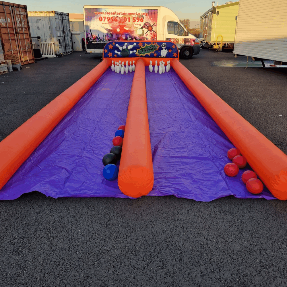 inflatable bowling alley hire, rochester