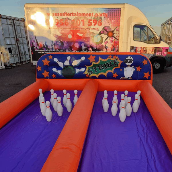 inflatable bowling alley hire, medway
