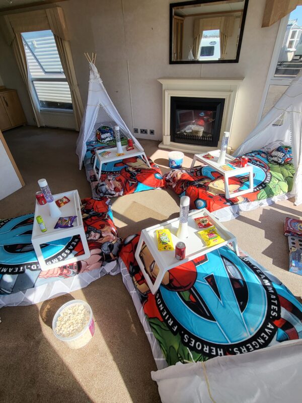 Marvel Comics teepee parties, teepee party ideas, teepee parties at home, Marvel Comics themed birthday party package