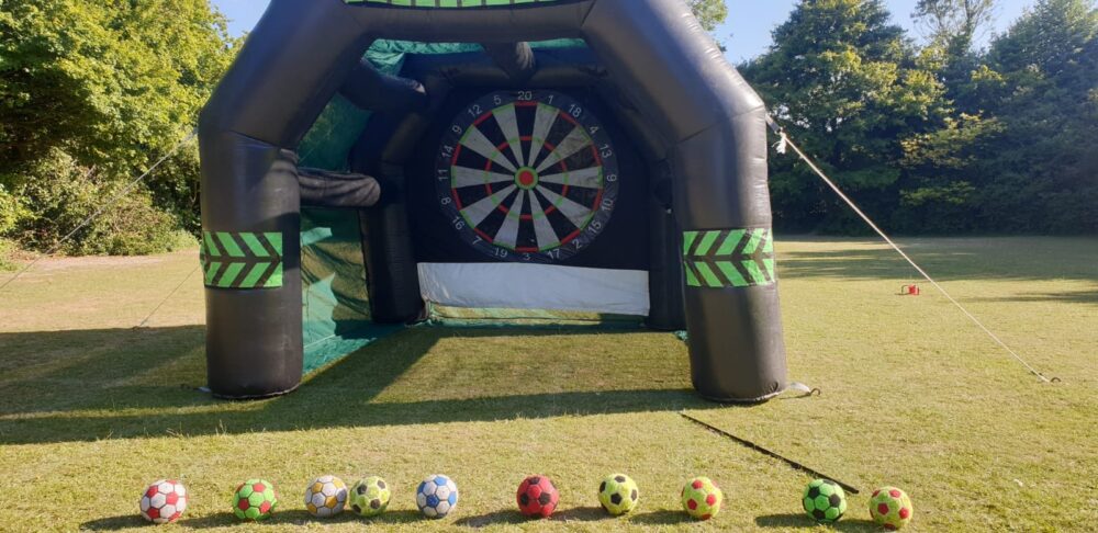 kickball inflatable dart board for hire