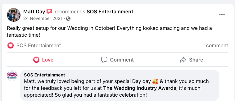 digital display wedding day, customer feedback