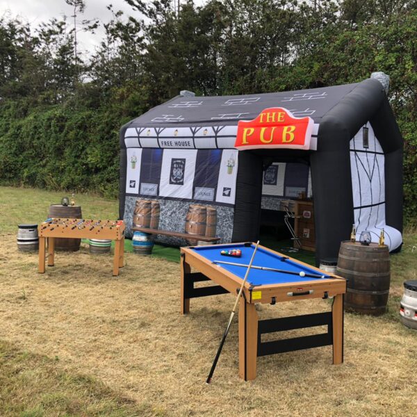 inflatable pub hire from SOS Entertainment