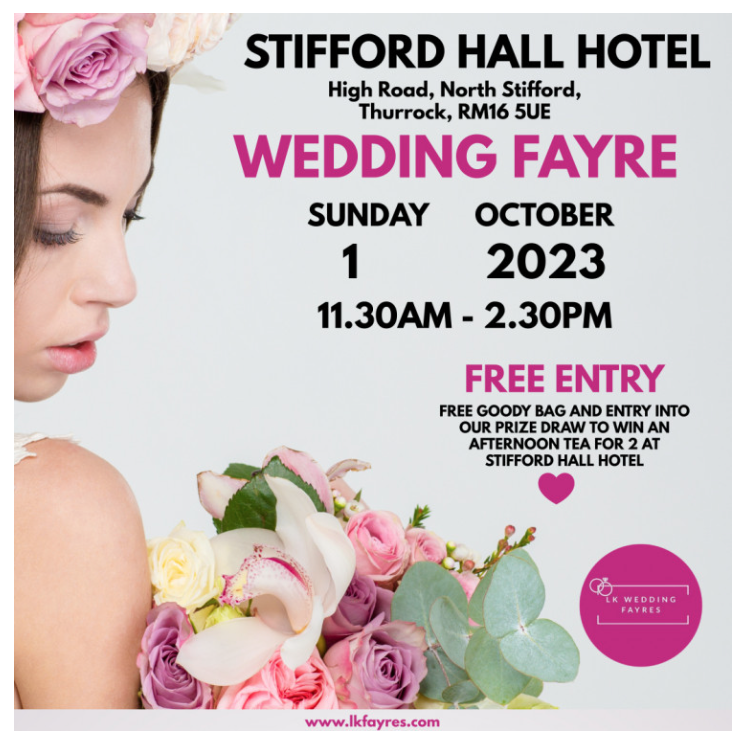 local wedding fairs 2023 SOS Entertainment at Stifford Hall