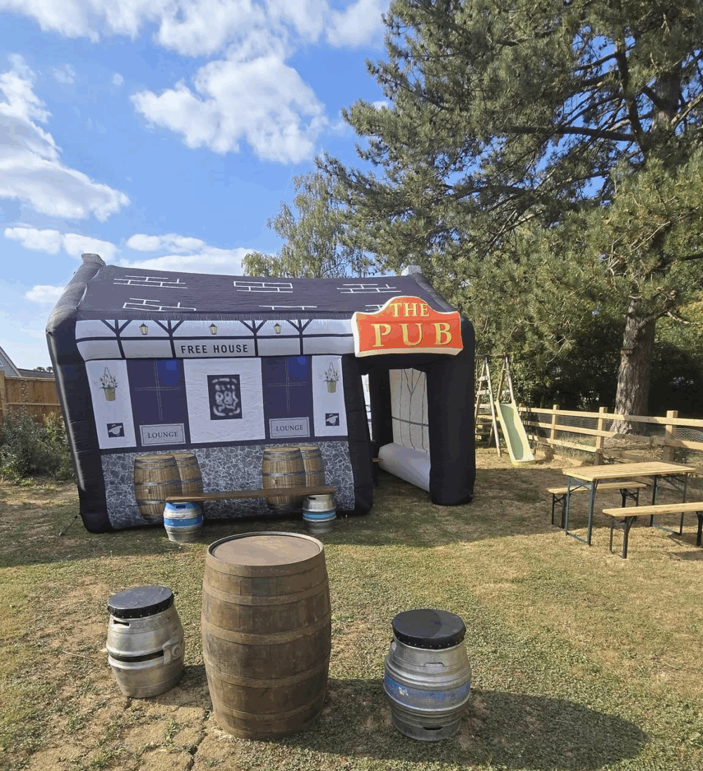 inflatable pub hire, east sussex