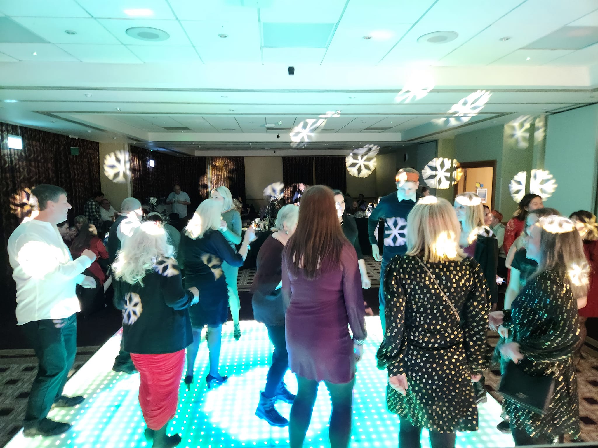 dynamic dance floor hire and DJ party package from SOS Entertainment
