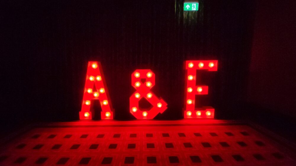 light up letters to hire
