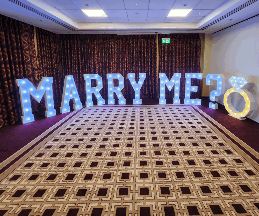 marry me lights hire, medway