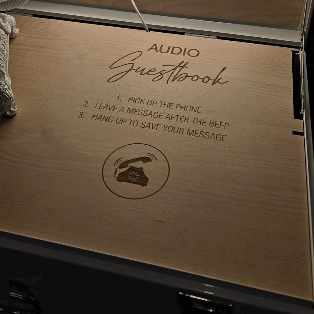 tabletop audio guest book hire, sussex