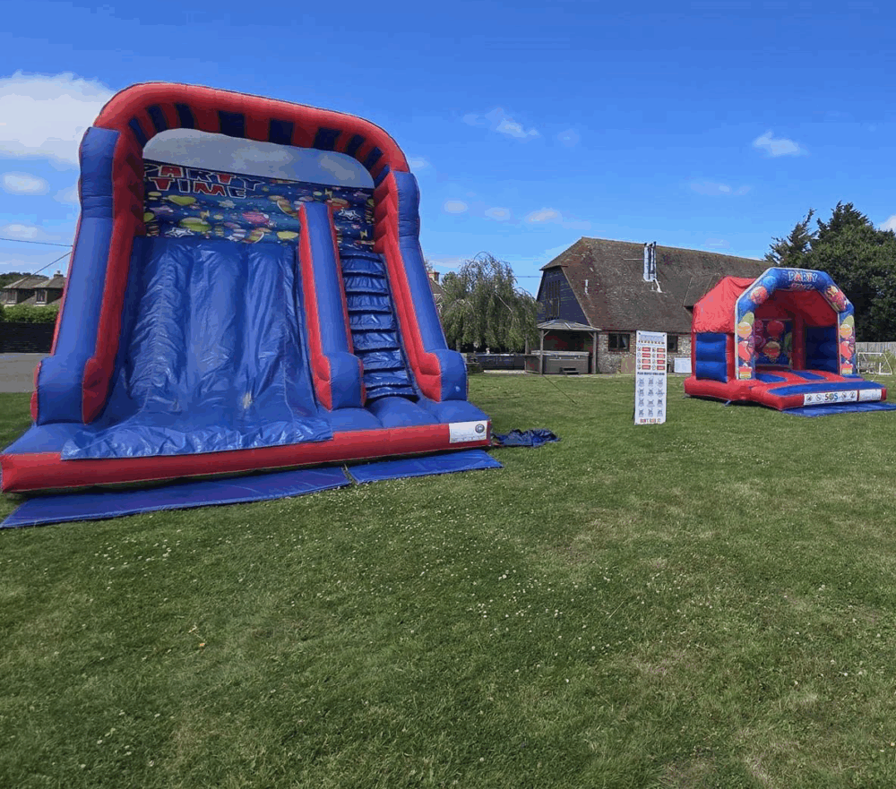 mega slide inflatable, event hire sussex