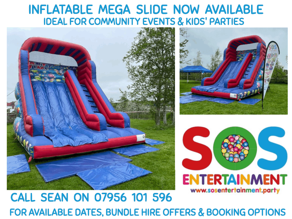 mega slide inflatable hire, essex