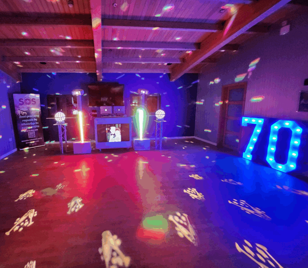 light up numbers hire, surrey