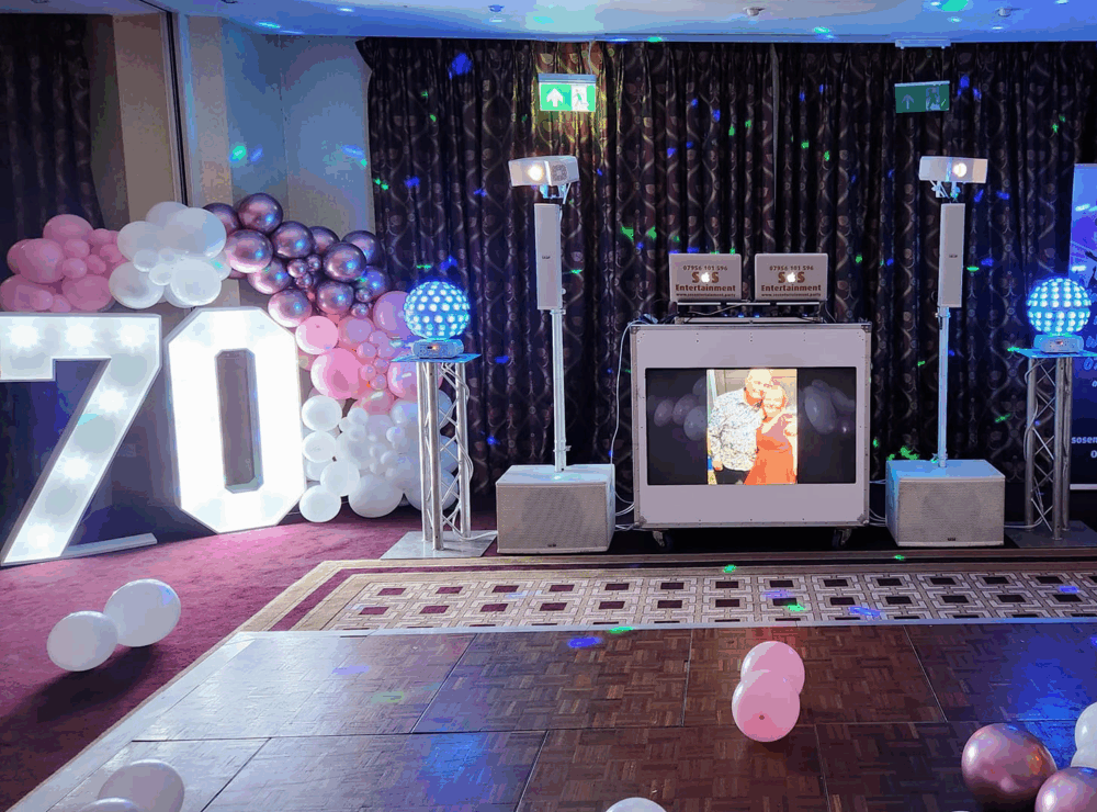 light up numbers hire, london