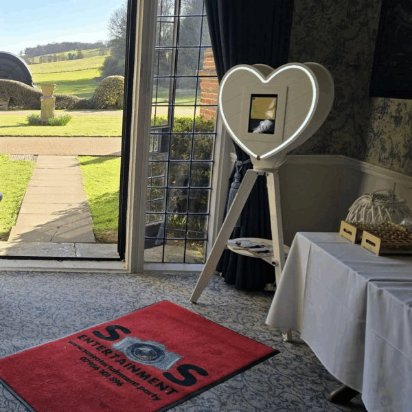 lcd heart photo booth hire, london